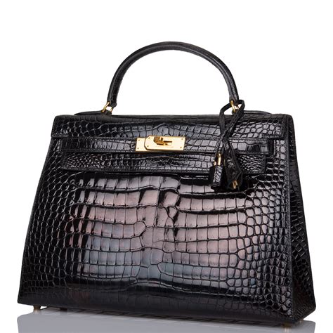 hermes croc 32 sellier kelly|Hermes crocodile bag.